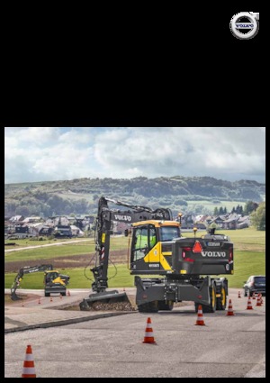 Kolová rypadla Volvo EWR170E