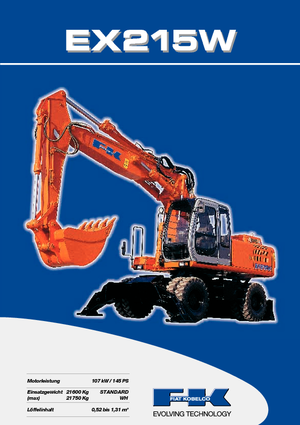 Kolová rypadla Fiat Kobelco EX 215 WT