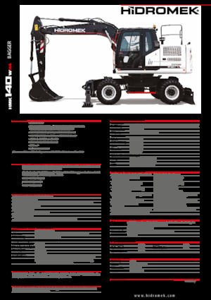 Kolová rypadla Hidromek HMK 140 W