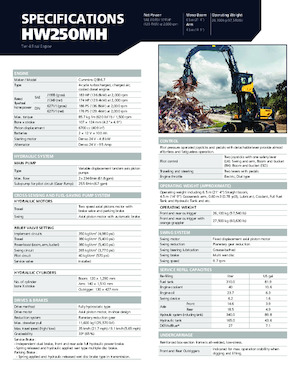 Manipulátory s materiálem Hyundai HW250MH