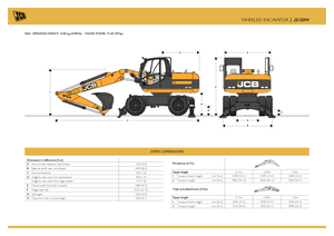 Kolová rypadla JCB JS 130 W