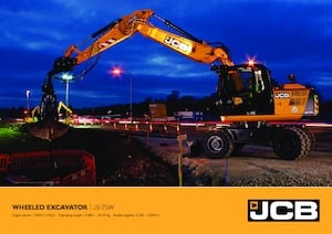 Kolová rypadla JCB JS175W