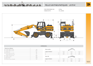 Kolová rypadla JCB JS 175 W
