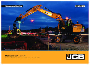 Kolová rypadla JCB JS175W