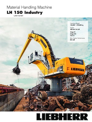 Manipulátory s materiálem Liebherr LH 150 M Industry Litronic
