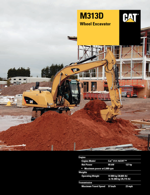 Kolová rypadla Caterpillar M313D VAH