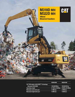 Kolová rypadla Caterpillar M318D MH