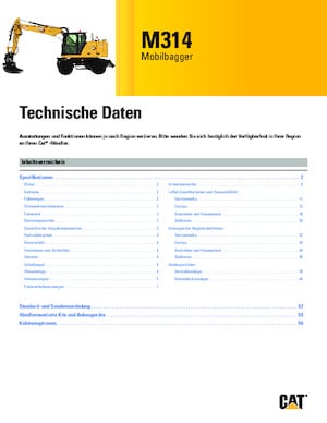 Kolová rypadla Caterpillar M314