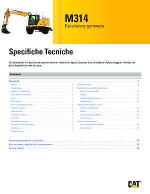 Kolová rypadla Caterpillar M314