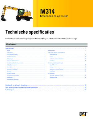 Kolová rypadla Caterpillar M314