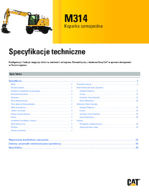 Kolová rypadla Caterpillar M314