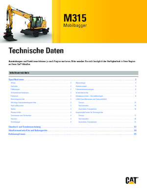 Kolová rypadla Caterpillar M315