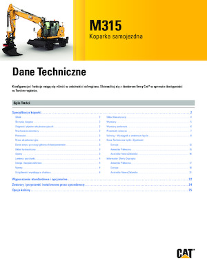 Kolová rypadla Caterpillar M315