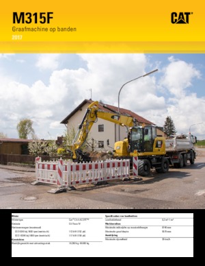 Kolová rypadla Caterpillar M315F