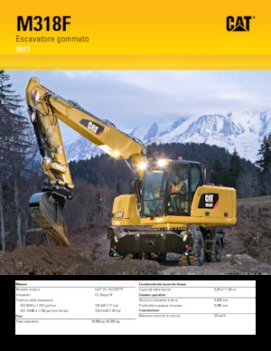 Kolová rypadla Caterpillar M318F