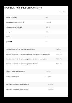 Kolová rypadla Caterpillar M319