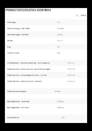 Kolová rypadla Caterpillar M319