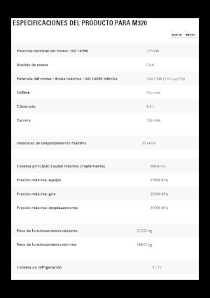 Kolová rypadla Caterpillar M320