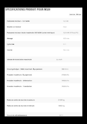 Kolová rypadla Caterpillar M320