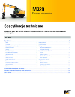 Kolová rypadla Caterpillar M320