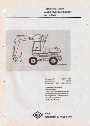 Kolová rypadla O&K MH 4 PMS