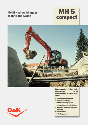 Kolová rypadla O&K MH 5 Compact
