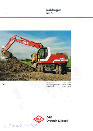 Kolová rypadla O&K MH 5