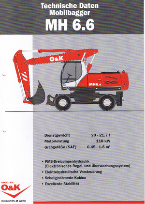 Kolová rypadla O&K MH 6.6