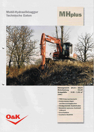 Kolová rypadla O&K MH PLUS