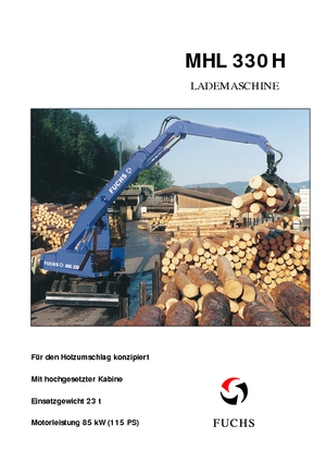 Manipulátory s materiálem Fuchs MHL 330 H