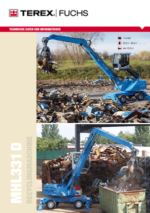 Manipulátory s materiálem Terex-Fuchs MHL 331 D