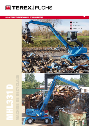 Manipulátory s materiálem Terex-Fuchs MHL 331 D