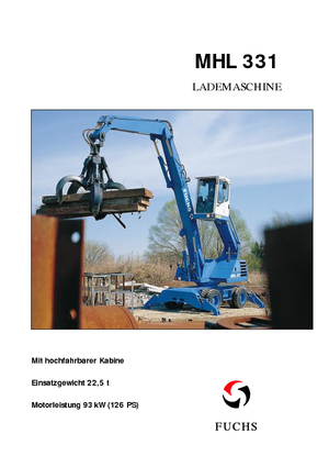 Manipulátory s materiálem Fuchs MHL 331