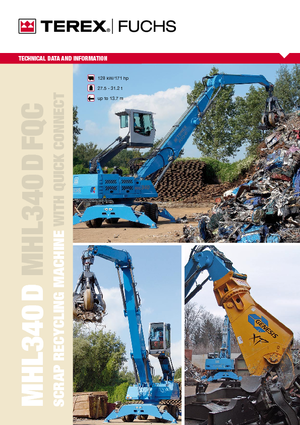 Manipulátory s materiálem Terex-Fuchs MHL 340 D