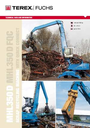 Manipulátory s materiálem Terex-Fuchs MHL 350 D