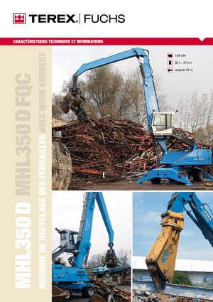 Manipulátory s materiálem Terex-Fuchs MHL 350 D