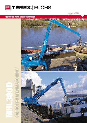 Manipulátory s materiálem Terex-Fuchs MHL 380 D