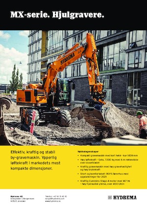 Kolová rypadla Hydrema MX 17