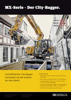 Kolová rypadla Hydrema MX 14