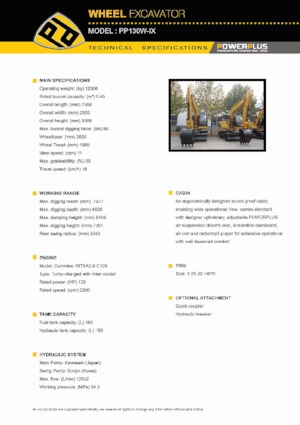 Kolová rypadla PowerPlus PP130W-IX 