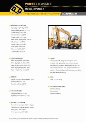 Kolová rypadla PowerPlus PP210W-X