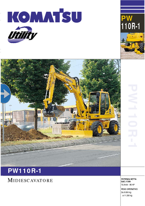 Kolová rypadla Komatsu PW110R-1