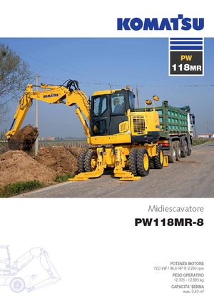 Kolová rypadla Komatsu PW118MR-8