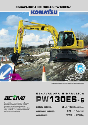 Kolová rypadla Komatsu PW130-6