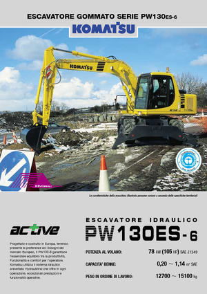 Kolová rypadla Komatsu PW130-6