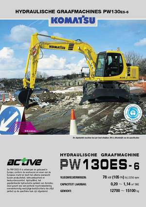 Kolová rypadla Komatsu PW130-6