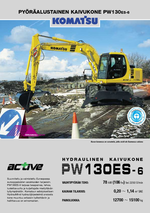 Kolová rypadla Komatsu PW130-6