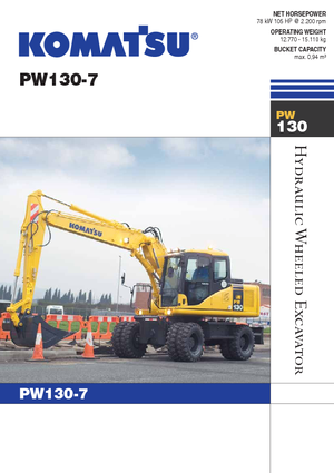 Kolová rypadla Komatsu PW130-7