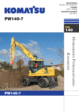 Kolová rypadla Komatsu PW140-7