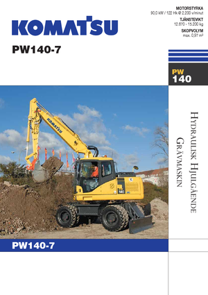 Kolová rypadla Komatsu PW140-7